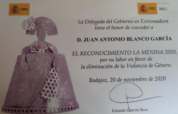 El Jefe de la Policía Local es reconocido por su labor en la eliminación de la violencia de género