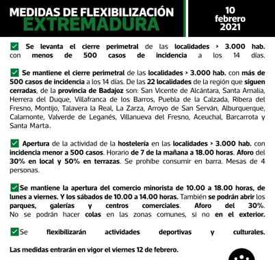 Fin al cierre perimetral y de la hostelería en Campanario desde el próximo viernes