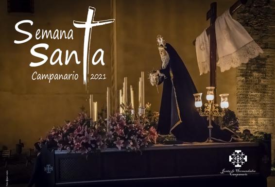 La Virgen de la Soledad protagoniza el cartel de la Semana Santa 2021 en Campanario