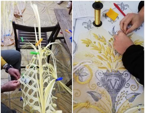 Las hermandades ultiman los preparativos para los altares en las capillas