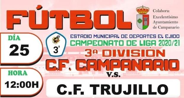 Ponen 45 entradas a la venta para el partido Campanario-Trujillo de este domingo