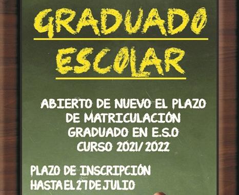 Abierto el plazo para obtener el Graduado Escolar