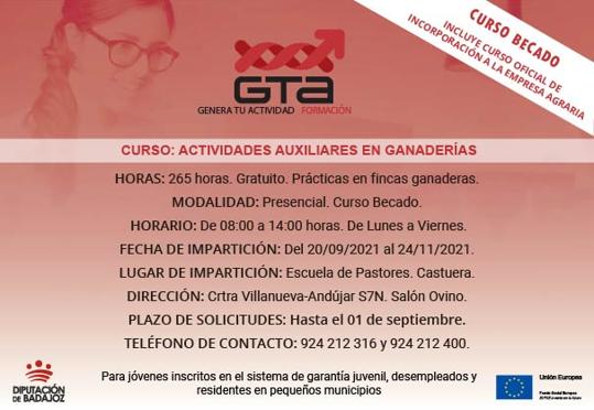 Campanario acogerá una acción formativa sobre actividades auxiliares en ganaderías el 23 de agosto