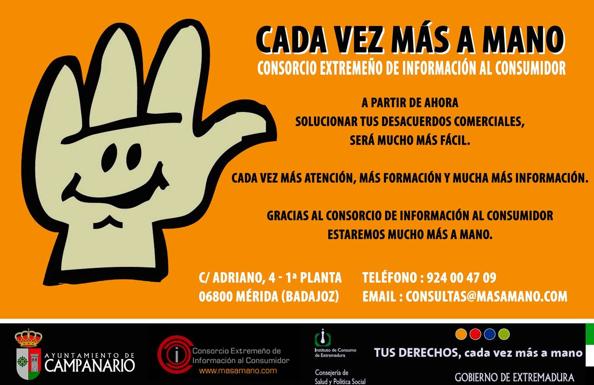 El técnico de información al consumidor atenderá este viernes en el Ayuntamiento