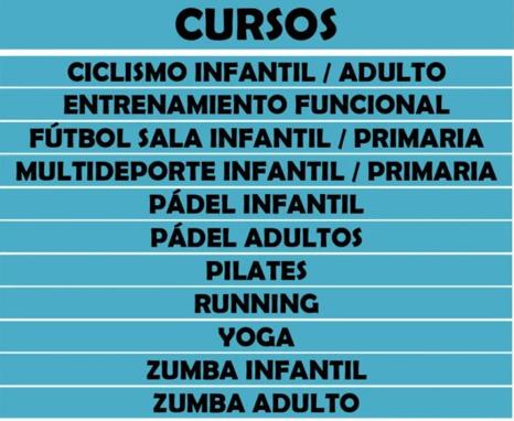 Ya está abierta la inscripción para una decena de actividades deportivas
