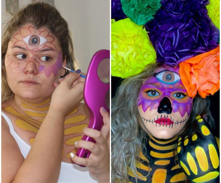 Ana Manota da vida a obras de arte sobre su piel