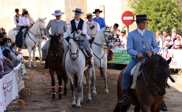 Cerca de 300 caballos desfilaron por la plaza de España. 