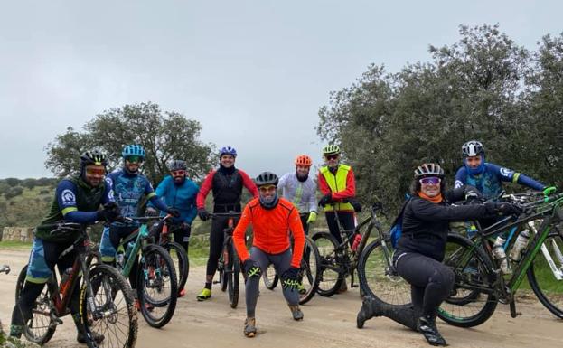Integrantes de la asociación ciclista 'Zorros de la Serena'. 