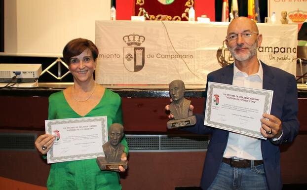 Concha Fernández y Fernando Molero, ganadores de la edición anterior. /S. GÓMEZ