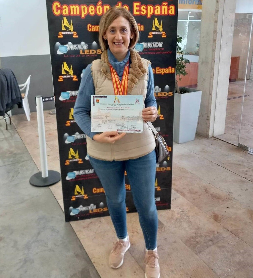 La campanariense Toñi Romero, campeona de España de Ornitología en Talavera de la Reina