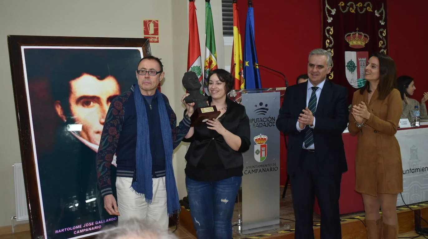 Leticia Martín y Genaro Luis García, ganadores del XXV Premio 'Bartolomé José Gallardo'