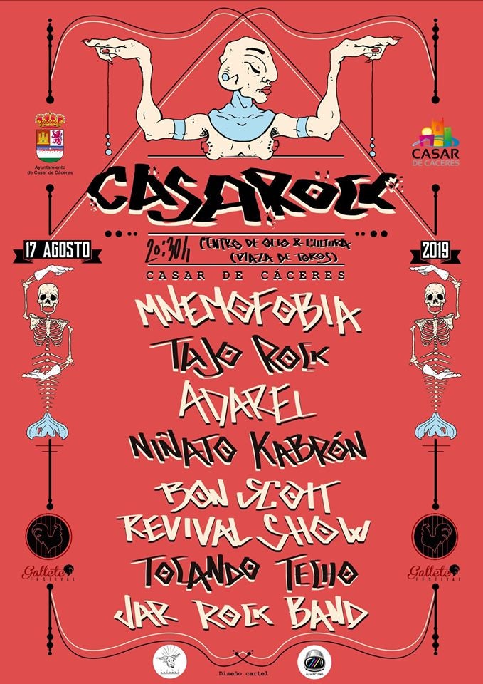 Siete grupos participarán en el Festival CasaRock este sábado