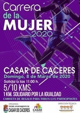 Casar de Cáceres acogerá la Carrera de la mujer el 8 de marzo