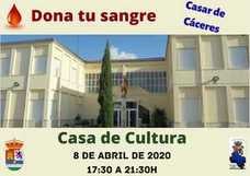 El día 8 de abril se podrá ir a donar sangre