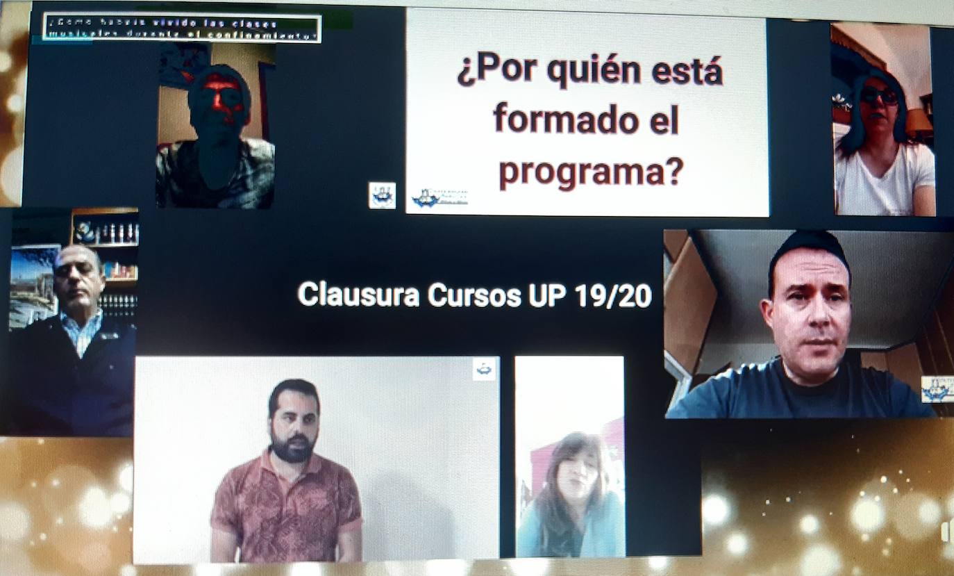 La Universidad Popular clausura el curso por primera vez de forma virtual