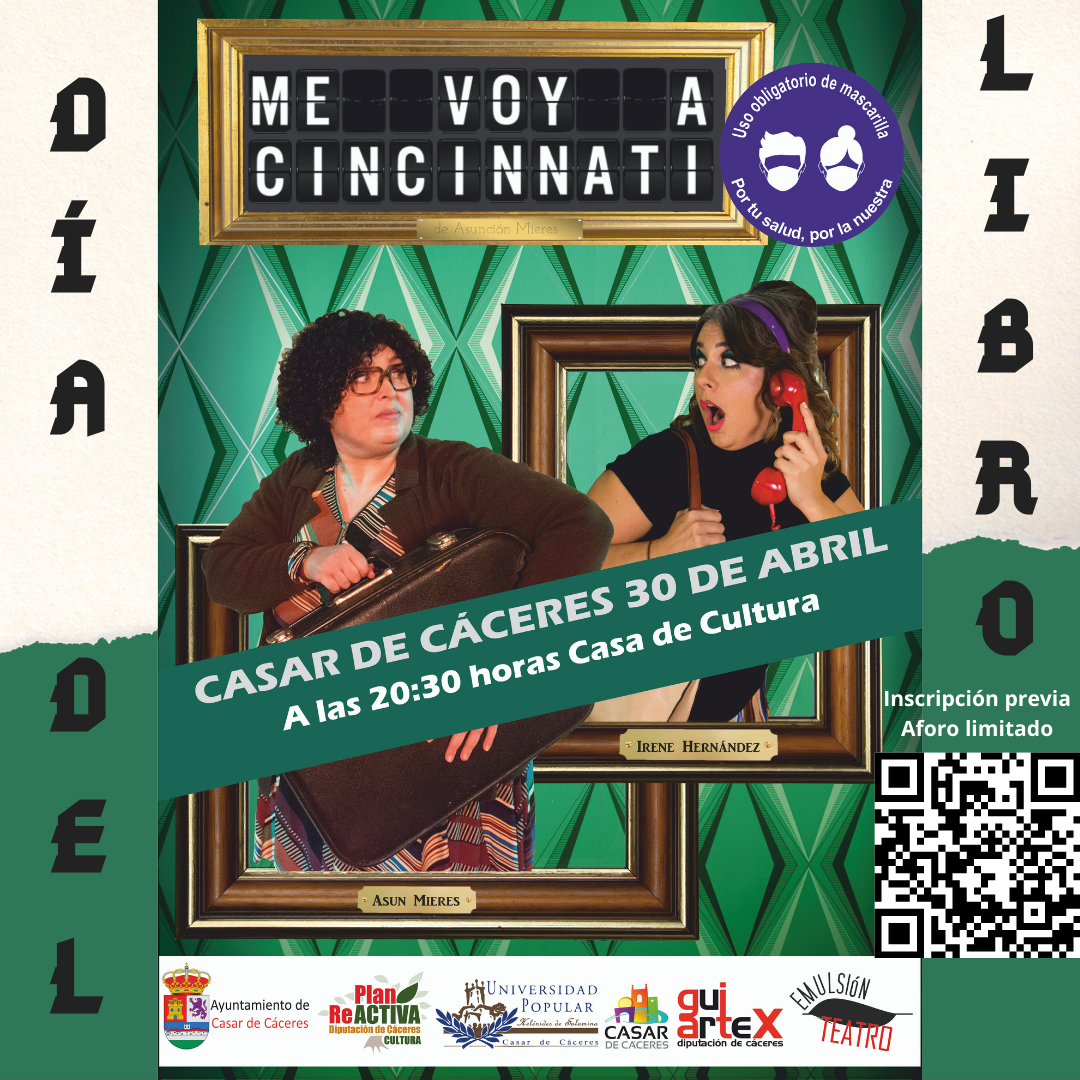 Comedia teatral y club de lectura para despedir el mes de abril