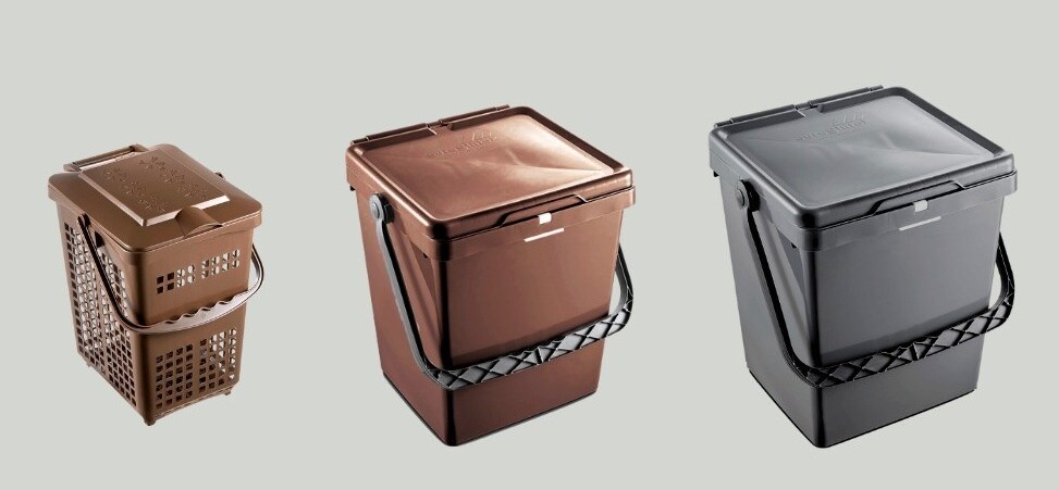 Así serán los tres cubos para reciclar que entregarán a los hogares casareños después del verano