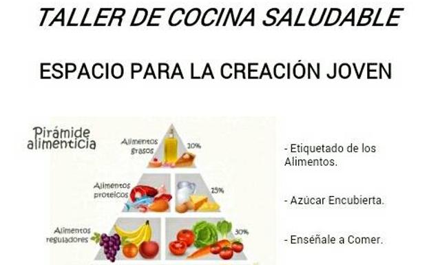 El Espacio para la Creación Joven organiza un taller de 'Cocina Saludable'