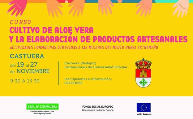 La Universidad Popular oferta un curso de 'Cultivo de Aloe Vera y elaboración de productos artesanales'
