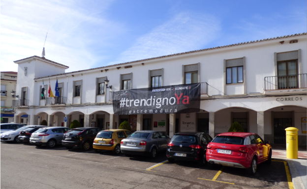 Castuera se suma de nuevo a la reivindicación por un 'tren digno' para Extremadura