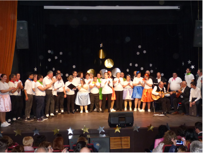 El auditorio del Centro Cultural se quedó pequeño para disfrutar de la Gala de Navidad de Adiser