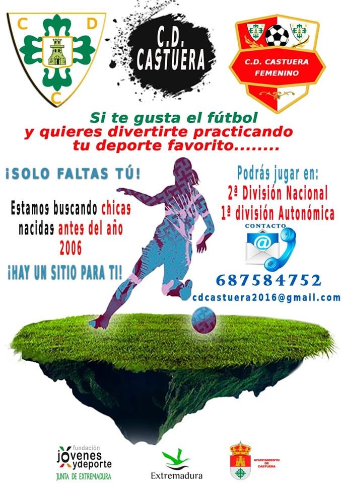 El CD Castuera inicia una campaña de captación de jugadoras para su equipo femenino