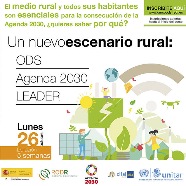 REDR lanza el curso 'Un nuevo escenario rural: ODS, Agenda 2030 y LEADER'