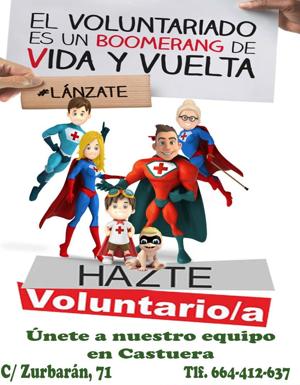Cruz Roja Castuera se suma a la campaña de captación de voluntarios 'Lánzate'