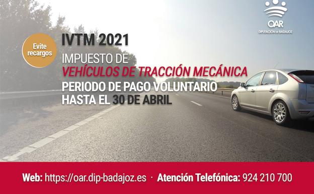 Los contribuyentes de Castuera ya han abonado el 70 % de los recibos del Impuesto de Vehículos de Tracción Mecánica (IVTM), más conocido como impuesto de circulación o rodaje