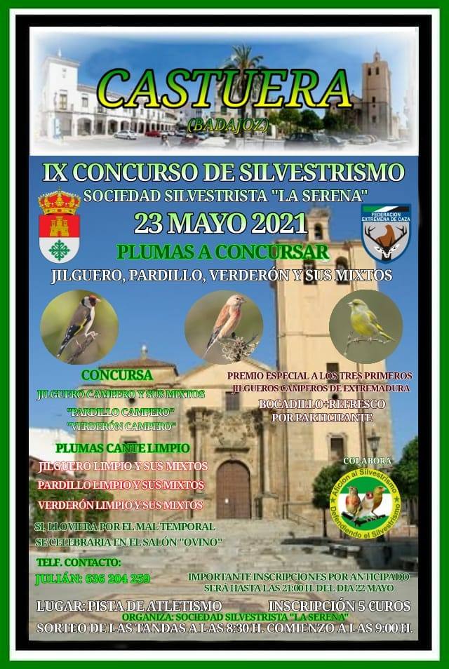 La Sociedad Silvestrita 'La Serena' de Castuera celebra su IX Concurso de Silvestrismo el domingo 23 de mayo