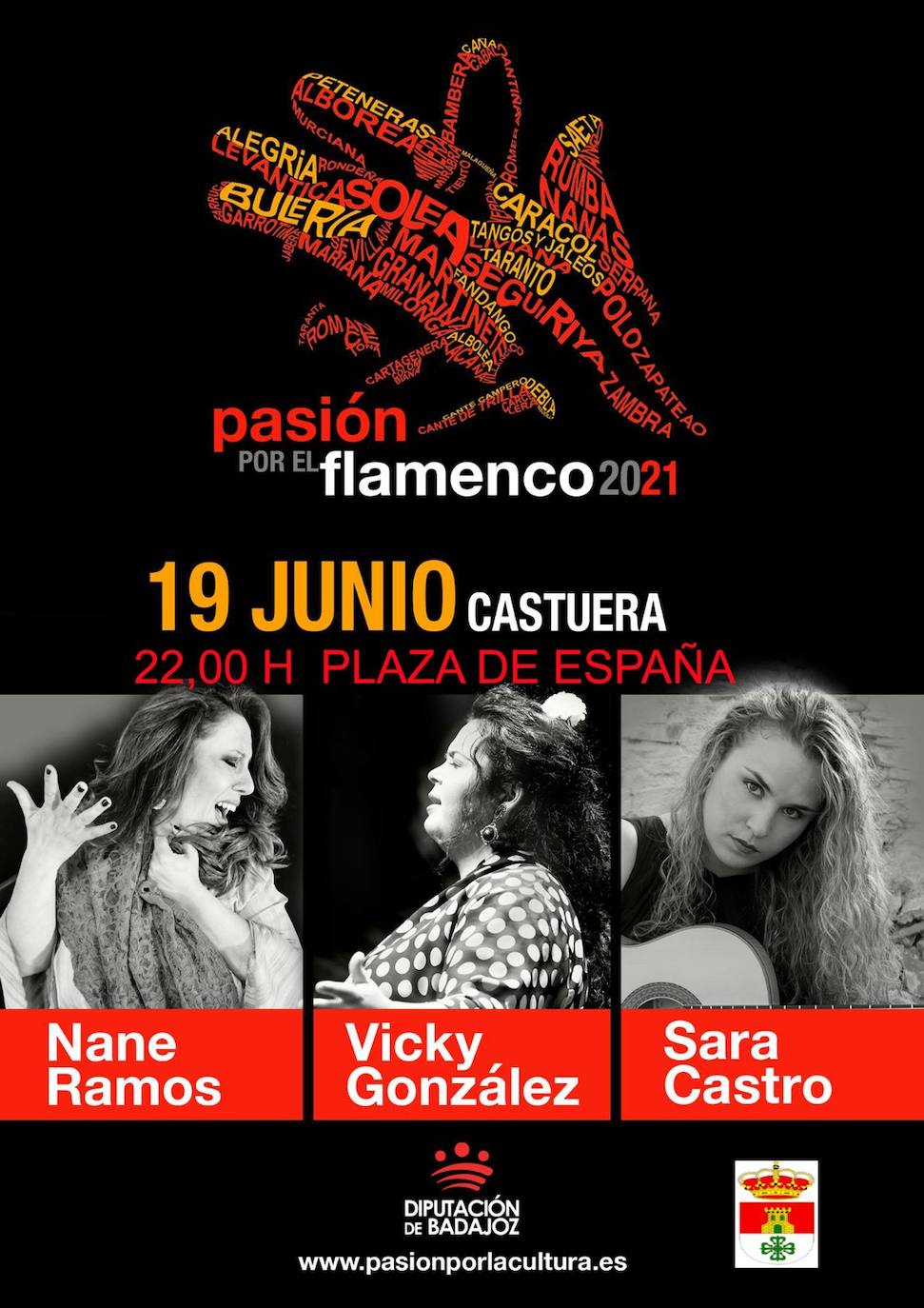 El circuito 'Pasión por el Flamenco' de la Diputación recala en Castuera este sábado 19 de junio