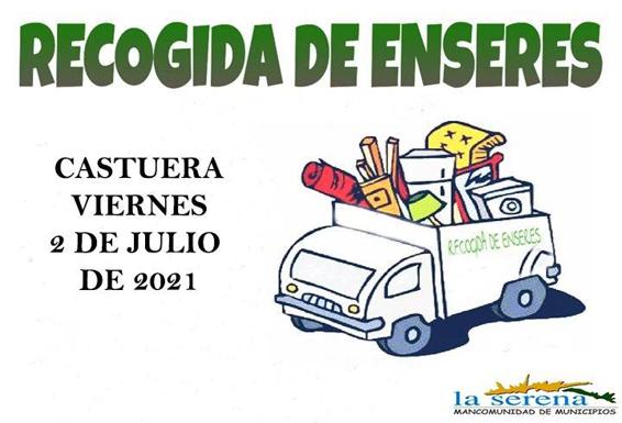 La Mancomunidad de La Serena realizará una nueva recogida domiciliaria de enseres el viernes 2 de julio