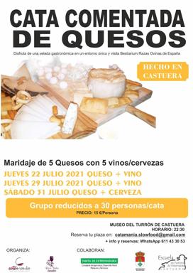 El Museo del Turrón de Castuera acogerá unas jornadas de catas comentadas con maridaje de quesos con vinos y cervezas