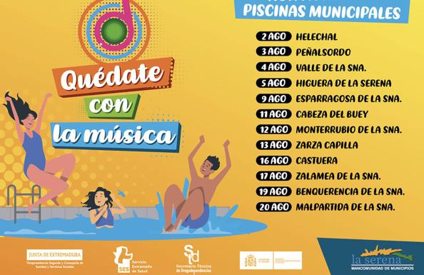 El programa 'Quédate con la Música' de la Mancomunidad de La Serena recalará en Castuera el lunes 16 de agosto