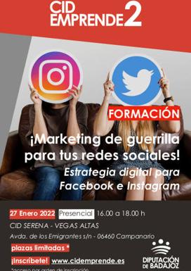 El CID Serena-Vegas Altas oferta un curso gratuito sobre 'Estrategia digital para Facebook e Instagram'