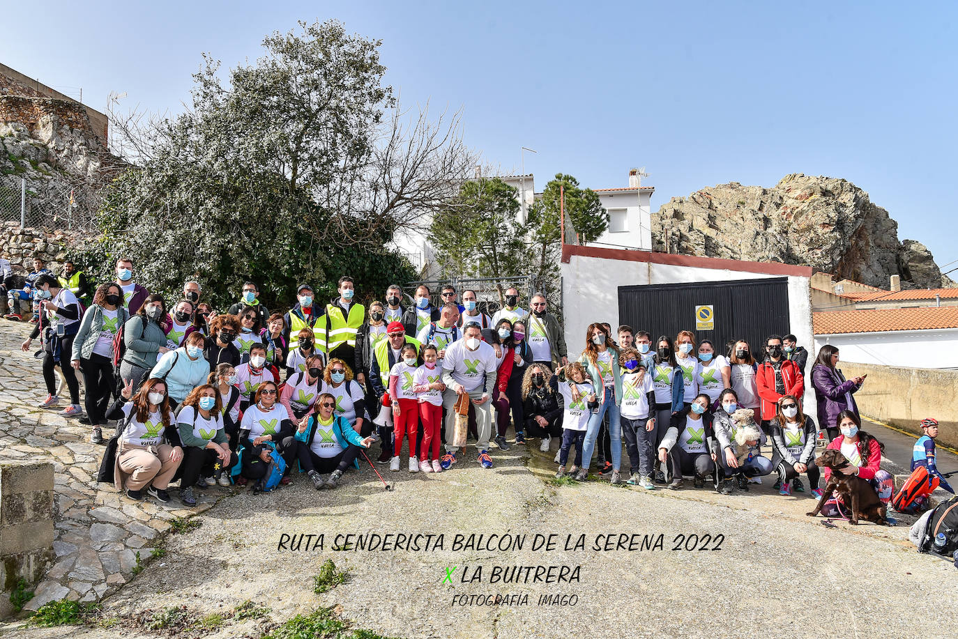Buena participación en la ruta senderista 'Balcón de La Serena' en apoyo a la ruta BTT Crono 'La Buitrera 2022'