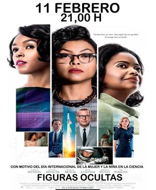 El auditorio del Centro Cultural acoge este viernes 11 de febrero la proyección de la comedia 'Figuras Ocultas'