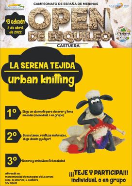 El 'Urban Knitting' llega de nuevo a Castuera de la mano de 'La Serena Tejida'