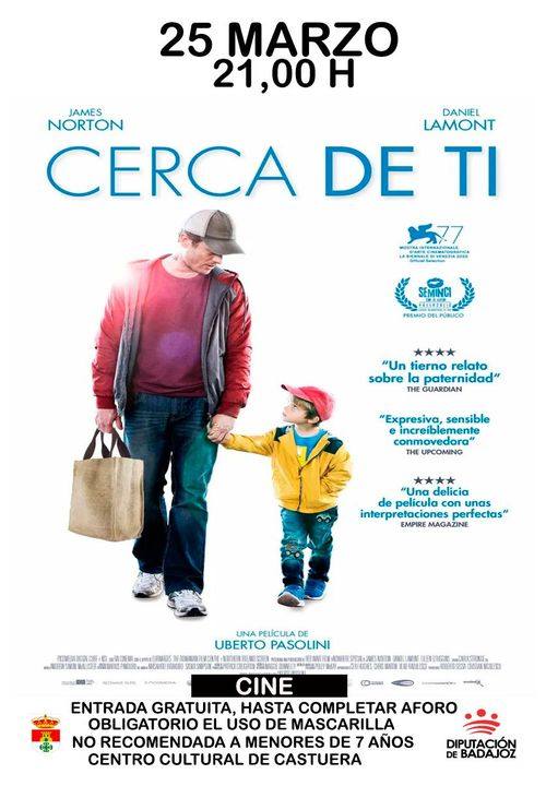 El auditorio del Centro Cultural acoge este viernes 25 de marzo la proyección de la película 'Cerca de Ti'