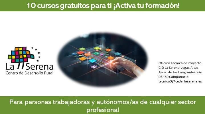El CEDER La Serena oferta cursos online para personas trabajadoras y autónomas de cualquier sector profesional