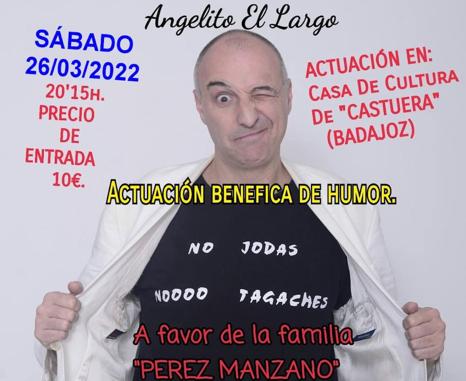 El espectáculo de Humor a beneficio de la familia que perdió todo en el incendio de su vivienda se adelanta al sábado