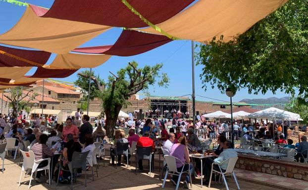Ambiente festivo en XXIV Día de la comarca de La Serena celebrado en Peñalsordo
