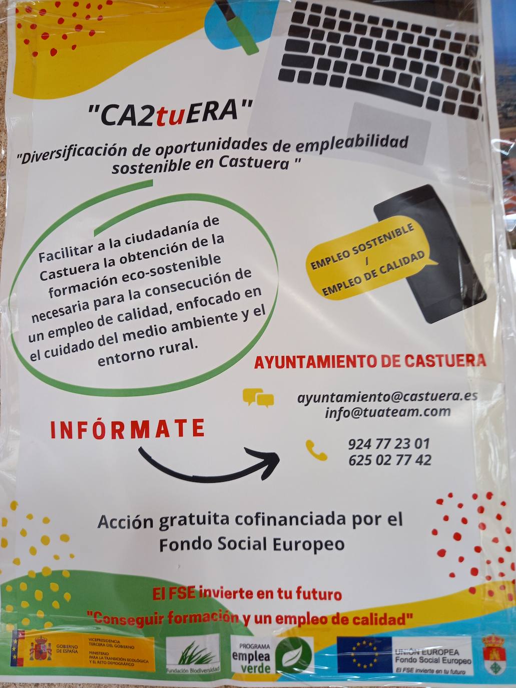 Arranca el programa 'CA2tuERA' destinado a promover la diversificación de oportunidades de empleabilidad sostenible en el municipio