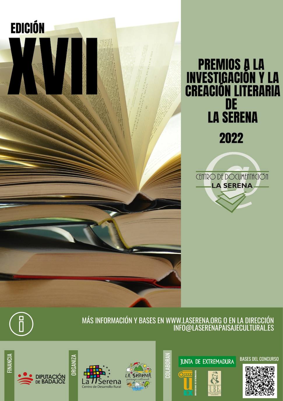 Convocada la XVII Edición de los Premios a la Investigación y Creación Literaria de La Serena