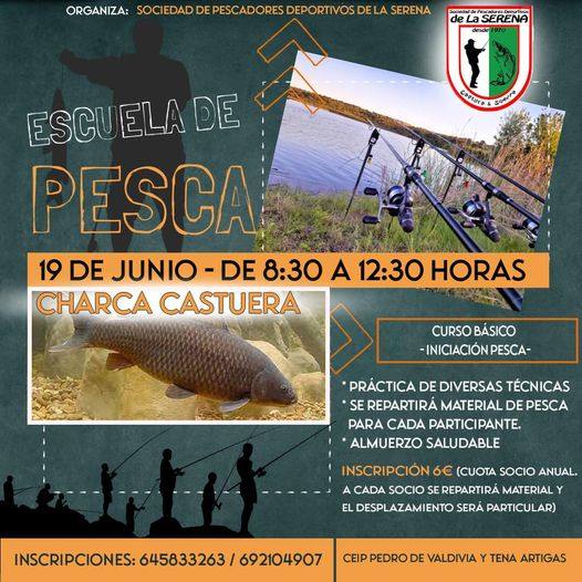 Jornada infantil de iniciación a la pesca en Castuera
