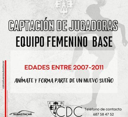 El CD Castuera inicia una campaña de captación de jugadoras para formar un equipo femenino de base