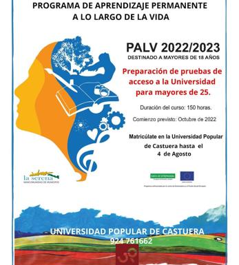 La Universidad Popular oferta un curso para preparar la prueba de acceso a la Universidad
