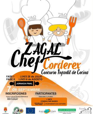El concurso infantil de cocina 'Zagal Chef Corderex' celebra el lunes 25 de julio su primera ronda