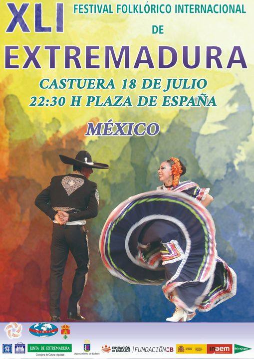 Castuera acogerá el lunes 18 de julio una nueva edición del Festival Folklórico Internacional de Extremadura