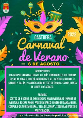 Carnaval de Verano. Inscripciones